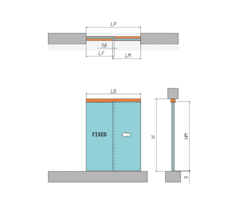 Porte Scorrevoli In Vetro Esterno Muro Karis Srl